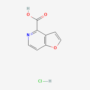 molecular formula C8H6ClNO3 B1654099 Furo[3,2-c]pyridine-4-carboxylic acid hydrochloride CAS No. 2102412-97-3