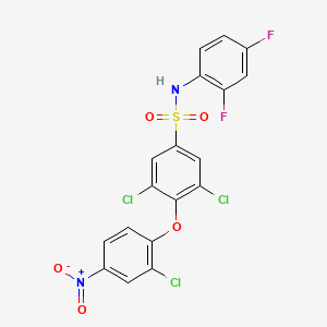 3,5-dichloro-4-(2-chloro-4-nitrophenoxy)-N-(2,4-difluorophenyl)benzenesulfonamide