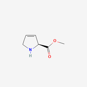 molecular formula C6H9NO2 B1654116 methyl (2S)-2,5-dihydro-1H-pyrrole-2-carboxylate CAS No. 210420-92-1