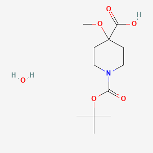 1-(tert-Butoxycarbonyl)-4-methoxy-4-piperidinecarboxylic acid hydrate
