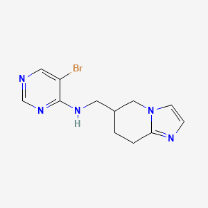 B1654149 5-Bromo-N-(5,6,7,8-tetrahydroimidazo[1,2-a]pyridin-6-ylmethyl)pyrimidin-4-amine CAS No. 2109175-56-4