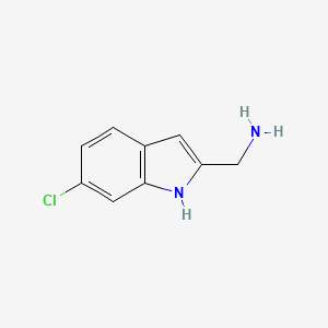 B1654157 C-(6-chloro-indol-2-yl)-methylamine CAS No. 21109-28-4