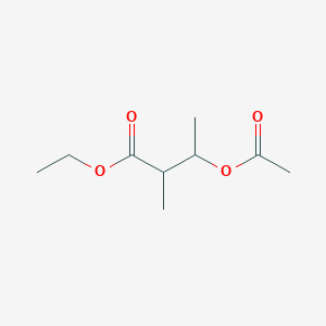 molecular formula C9H16O4 B165416 Ethyl 3-acetoxy-2-methylbutyrate CAS No. 139564-43-5