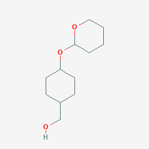 molecular formula C12H22O3 B1654166 Cyclohexanemethanol, 4-[(tetrahydro-2H-pyran-2-yl)oxy]-, cis- CAS No. 211995-76-5
