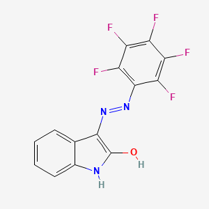 3-[(2,3,4,5,6-Pentafluorophenyl)diazenyl]-1H-indol-2-ol