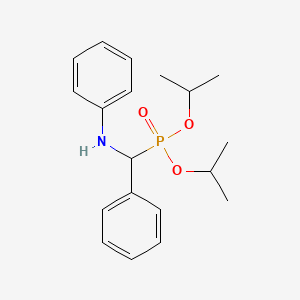 B1654171 Phosphonic acid, [phenyl(phenylamino)methyl]-, bis(1-methylethyl) ester CAS No. 21234-61-7