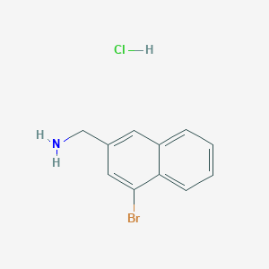 (4-Bromonaphthalen-2-yl)methanamine hydrochloride