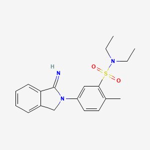 N,N-Diethyl-5-(1-iminoisoindolin-2-yl)-2-methylbenzenesulfonamide