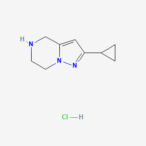 2-cyclopropyl-4H,5H,6H,7H-pyrazolo[1,5-a]pyrazine hydrochloride