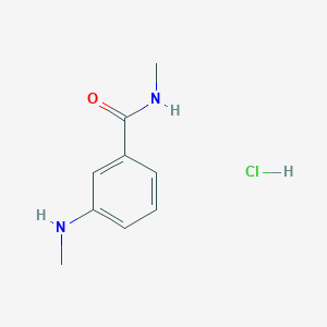 molecular formula C9H13ClN2O B1654190 N-Methyl-3-(methylamino)benzamide hydrochloride CAS No. 2126178-71-8