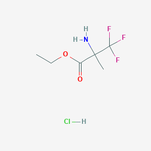 molecular formula C6H11ClF3NO2 B1654191 Ethyl 2-amino-3,3,3-trifluoro-2-methylpropanoate hydrochloride CAS No. 2126179-11-9