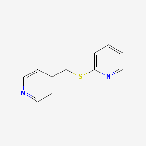 molecular formula C11H10N2S B1654192 2-[(Pyridin-4-ylmethyl)sulfanyl]pyridine CAS No. 2127-08-4