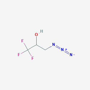 molecular formula C3H4F3N3O B1654194 3-Azido-1,1,1-trifluoropropan-2-OL CAS No. 212758-85-5