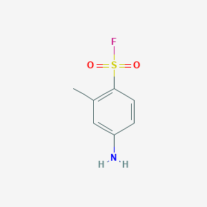 molecular formula C7H8FNO2S B1654200 4-Amino-2-methylbenzenesulfonyl fluoride CAS No. 21320-92-3