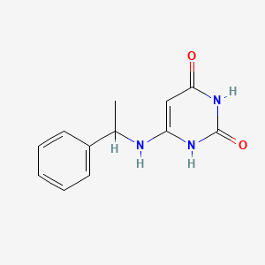 B1654204 2,4(1H,3H)-Pyrimidinedione, 6-[(1-phenylethyl)amino]- CAS No. 21333-20-0