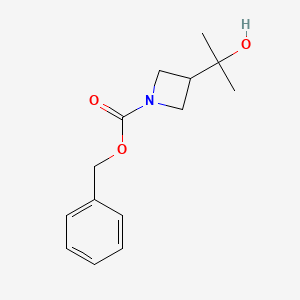 molecular formula C14H19NO3 B1654212 Benzyl 3-(2-hydroxypropan-2-yl)azetidine-1-carboxylate CAS No. 2140305-52-6