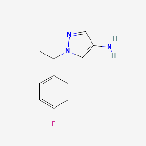 1-[1-(4-Fluorophenyl)ethyl]pyrazol-4-amine