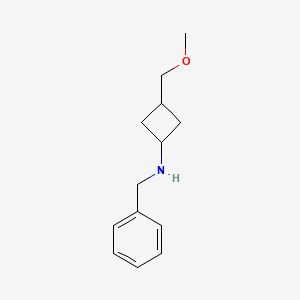 molecular formula C13H19NO B1654224 N-Benzyl-3-(methoxymethyl)cyclobutan-1-amine CAS No. 2140326-93-6