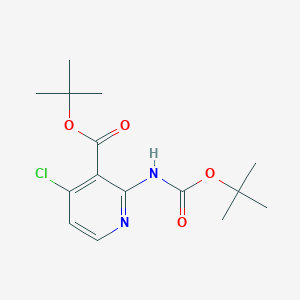 tert-Butyl 2-{[(tert-butoxy)carbonyl]amino}-4-chloropyridine-3-carboxylate
