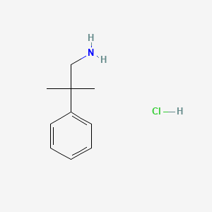 molecular formula C10H16ClN B1654226 2-methyl-2-phenylpropan-1-amine hydrochloride CAS No. 21404-94-4