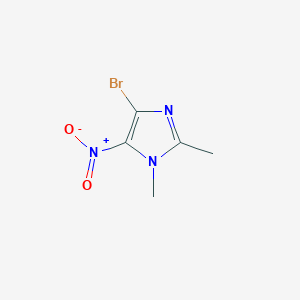 molecular formula C5H6BrN3O2 B1654229 4-Bromo-1,2-dimethyl-5-nitro-1H-imidazole CAS No. 21431-58-3