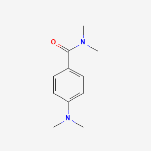 molecular formula C11H16N2O B1654240 Benzamide, 4-(dimethylamino)-N,N-dimethyl- CAS No. 21566-11-0