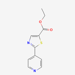 molecular formula C11H10N2O2S B1654250 2-Pyridin-4-YL-thiazole-5-carboxylic acid ethyl ester CAS No. 216867-40-2
