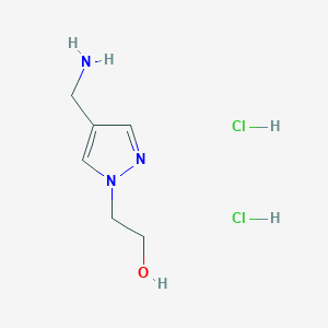 2-[4-(aminomethyl)-1H-pyrazol-1-yl]ethan-1-ol dihydrochloride