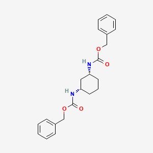 Dibenzyl (1R,3S)-cyclohexane-1,3-diyldicarbamate