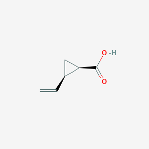 molecular formula C6H8O2 B1654280 (1R,2R)-2-Ethenylcyclopropane-1-carboxylic acid CAS No. 2183-87-1