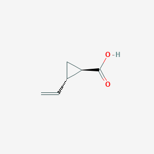 Cyclopropanecarboxylic acid, 2-ethenyl-, trans-