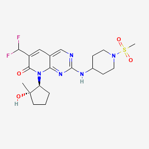 6-(Difluoromethyl)-8-((1S,2S)-2-hydroxy-2-methylcyclopentyl)-2-((1-(methylsulfonyl)piperidin-4-yl)amino)pyrido[2,3-d]pyrimidin-7(8H)-one