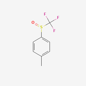molecular formula C8H7F3OS B1654287 4-Methylphenyl trifluoromethyl sulphoxide CAS No. 2189-43-7