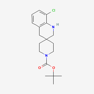 molecular formula C18H25ClN2O2 B1654304 Tert-butyl 8'-chloro-2',4'-dihydro-1'H-spiro[piperidine-4,3'-quinoline]-1-carboxylate CAS No. 2197055-81-3