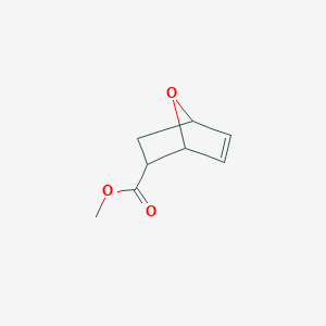 molecular formula C8H10O3 B1654307 7-Oxabicyclo[2.2.1]hept-5-ene-2-carboxylic acid, methyl ester CAS No. 21987-33-7