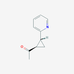 1-[(1R,2R)-2-Pyridin-2-ylcyclopropyl]ethanone
