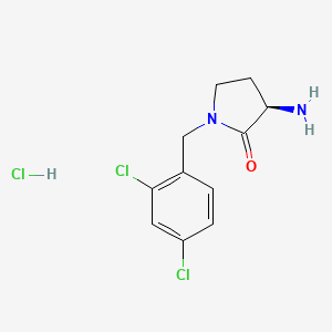 (r)-3-Amino-1-(2,4-dichlorobenzyl) pyrrolidin-2-one hcl
