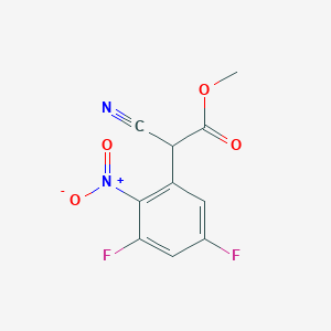 Methyl 2-cyano-2-(3,5-difluoro-2-nitrophenyl)acetate