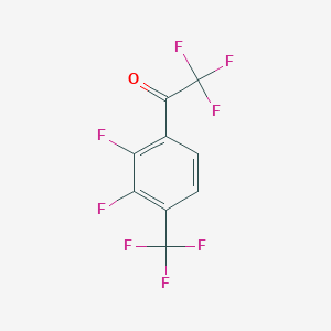 1-(2,3-Difluoro-4-(trifluoromethyl)phenyl)-2,2,2-trifluoroethan-1-one