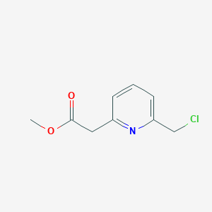 molecular formula C9H10ClNO2 B1654365 Methyl 2-[6-(chloromethyl)pyridin-2-yl]acetate CAS No. 2227272-87-7