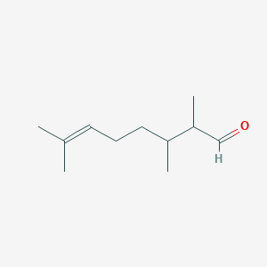 molecular formula C11H20O B1654379 2,3,7-Trimethyloct-6-enal CAS No. 22418-67-3