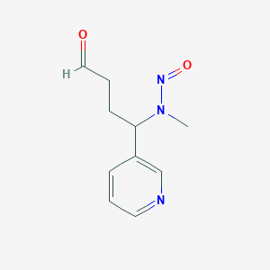 molecular formula C10H13N3O2 B016544 4-(Methylnitrosamino)-4-(3-pyridyl)butanal CAS No. 64091-90-3