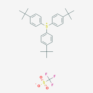 molecular formula C31H39F3O3S2 B165441 TRIS(4-TERT-BUTYLPHENYL)SULFONIUM CAS No. 134708-14-8