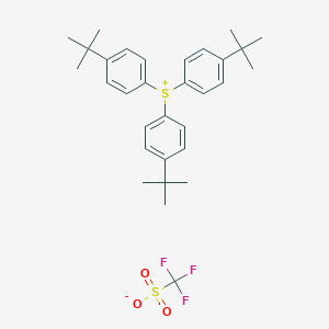 molecular formula C31H39F3O3S2 B165441 Tris(4-tert-butylphenyl)sulfonium triflate CAS No. 134708-14-8