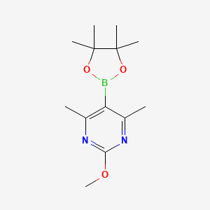 2-Methoxy-4,6-dimethyl-5-(4,4,5,5-tetramethyl-1,3,2-dioxaborolan-2-yl)pyrimidine