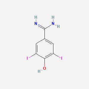 molecular formula C7H6I2N2O B1654439 4-(Diaminomethylidene)-2,6-diiodocyclohexa-2,5-dien-1-one CAS No. 2315-75-5