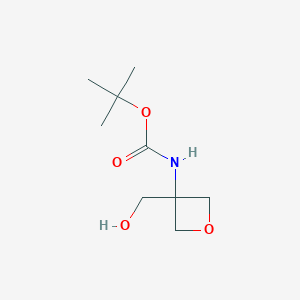 molecular formula C9H17NO4 B165445 3-(Boc-amino)oxetane-3-methanol CAS No. 1363382-11-9