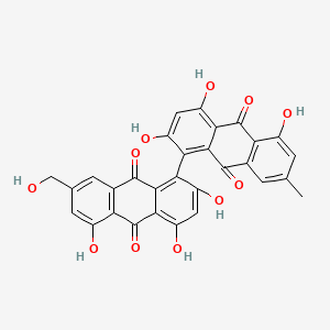 molecular formula C30H18O11 B1654456 Oxyskyrin CAS No. 23310-12-5