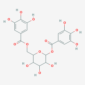 molecular formula C20H20O14 B1654458 1,6-Digalloyl-beta-D-glucopyranose CAS No. 23363-08-8