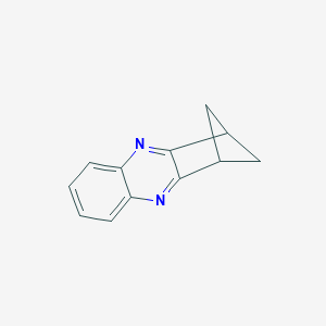 molecular formula C12H10N2 B165446 2,3-Dihydro-1H-1,3-methanocyclopenta[b]quinoxaline CAS No. 133778-59-3